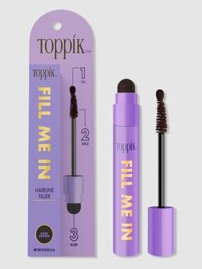 NEW Toppik Fill Me in Hairline Filler in Color Dark Brown 1 pc blends
